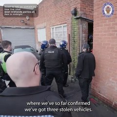 Stolen cars found in Birmingham chop shop raid