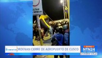 Crisis en Perú: Cierran el aeropuerto de Cusco y suspenden viajes en tren a Machu Picchu por protestas