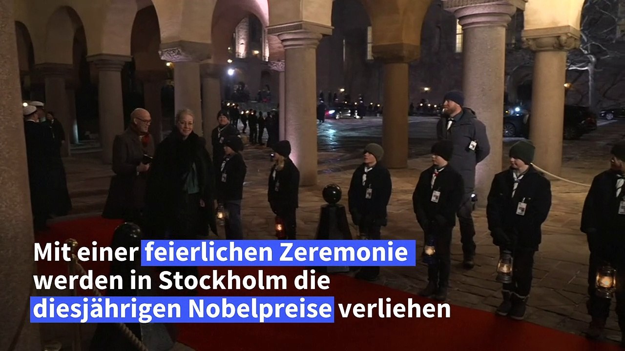 Feierliche Verleihung der Nobelpreise in Stockholm