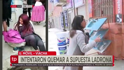 Atrapan a mujer sindicada de robo y le prenden fuego