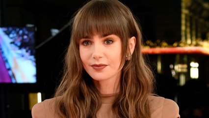 Lily Collins’s Ab-Baring Cutout Gown Featured a Waist-Flossing Strap