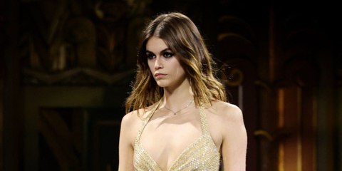 Kaia Gerber Wore the Tiniest Disco Ball Dress to the Celine After-Party