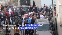 Palestinians mourn teen girl shot dead by Israeli troops