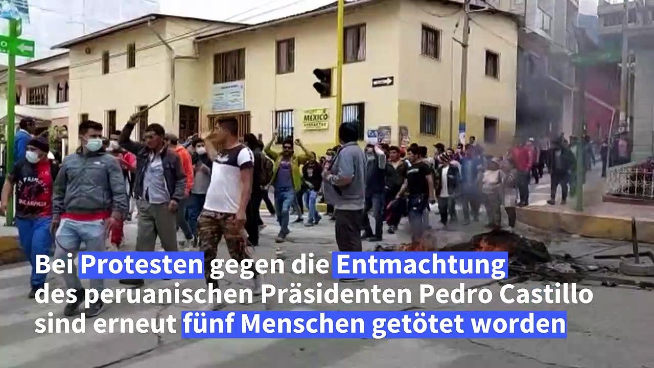 Peru: Erneut Tote bei Protesten gegen Amtsenthebung von Castillo