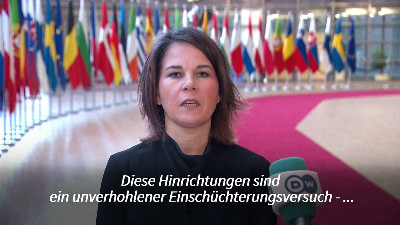 Baerbock: Hinrichtungen im Iran sind "unverhohlene Einschüchterungsversuche"
