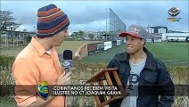 Melhor surfista brasileiro, Mineirinho visita Corinthians