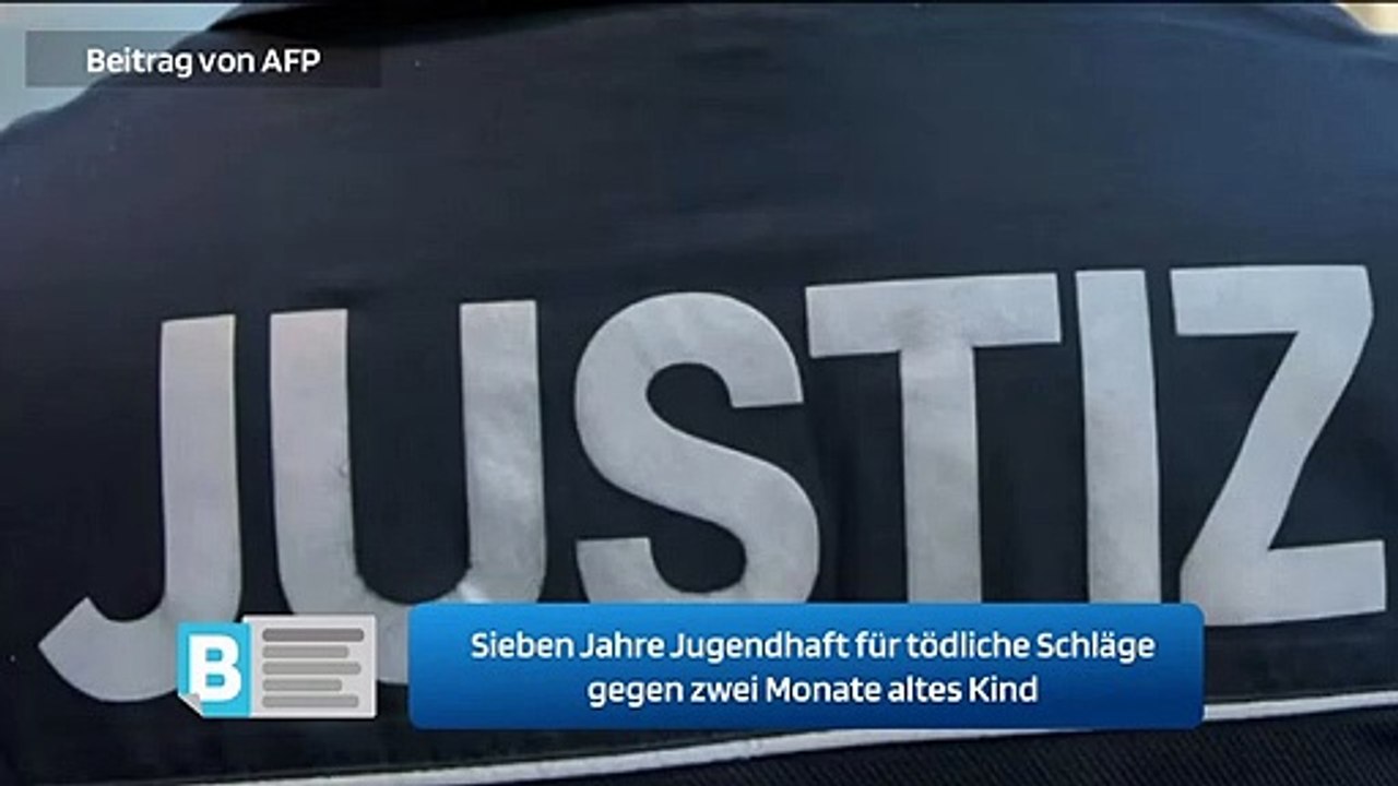 Sieben Jahre Jugendhaft für tödliche Schläge gegen zwei Monate altes Kind