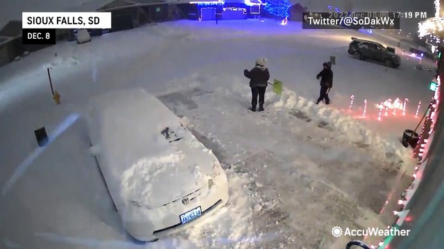 Snow coats the Northern Plains and Upper Midwest