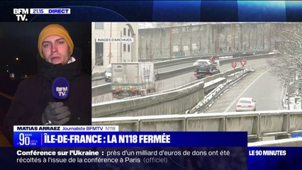La N118, en Île-de-France, sera fermée à cause des chutes de neige à venir