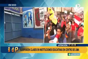 Suspenden clases en el Cercado de Lima: Minedu exhorta a garantizar la seguridad de estudiantes