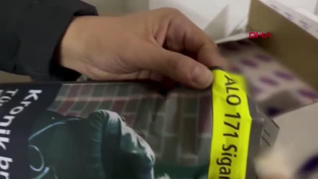 DEPODA 1 MİLYON 100 BİN TL DEĞERİNDE KAÇAK SİGARA VE TÜTÜN ELE GEÇİRİLDİ