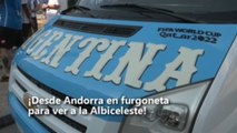 Desde Andorra en furgoneta para ver a la selección Albiceleste, así son los hinchas argentinos