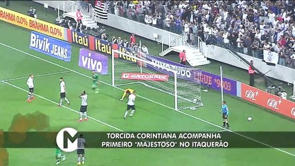 Torcida corintiana acompanha primeio Majestoso no Itaquerão