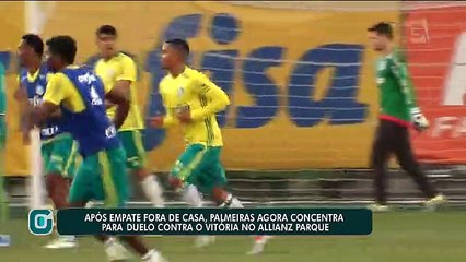 Após empate, Palmeiras concentra em duelo contra Vitória