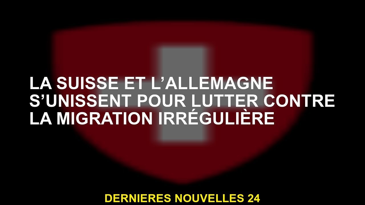 La Suisse et l'Allemagne s'unissent pour lutter contre la migration irrégulière