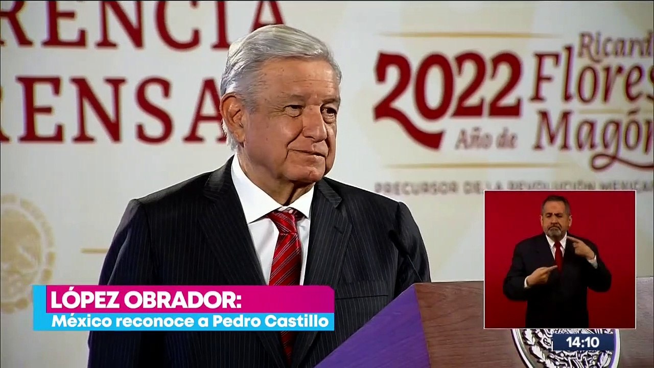México reconoce a Pedro Castillo como presidente: López Obrador