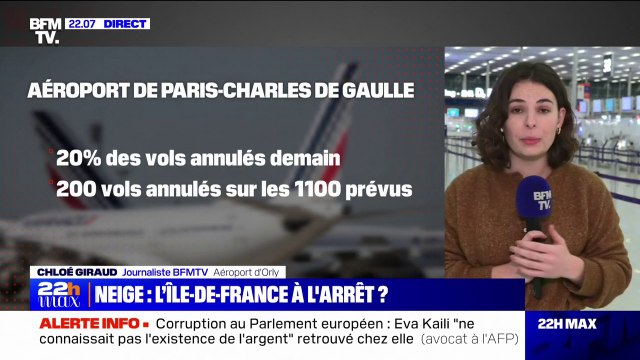 Alerte orange neige-verglas: les aéroports annulent une partie des vols prévus ce mercredi