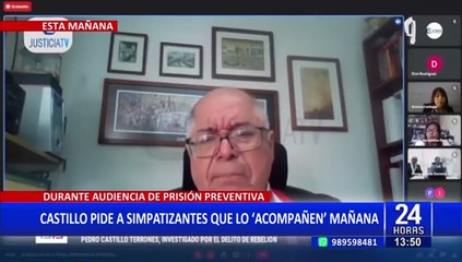 ¡El Colmo! Pedro Castillo convoca a movilización en plena audiencia que evalúa su detención