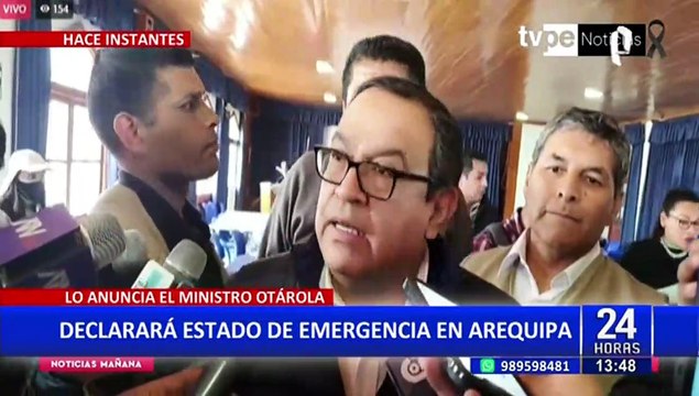 Declaran estado de emergencia en Arequipa tras protestas que dejan un muerto y varios heridos
