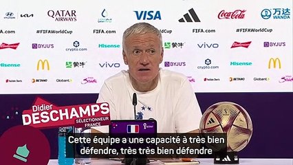 France - Deschamps : "Le Maroc ne serait pas là sans ses qualités offensives"