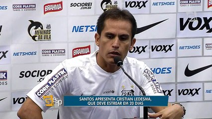 Santos apresenta Cristian Ledesma, que deve estrear em 20 dias