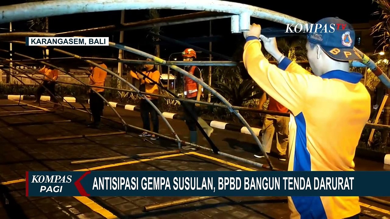 Pasca Gempa Magnitudo 5,2, BPBD Bangun 2 Tenda Darurat untuk Pasien RSUD Karangasem