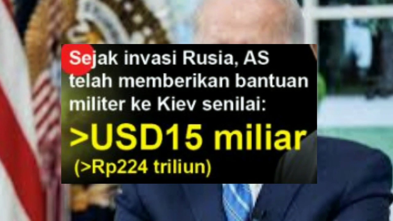 AS Pasok Senjata Lagi ke Ukraina, Senilai Rp8,9 Triliun total udah lebih dari 224 trilyun