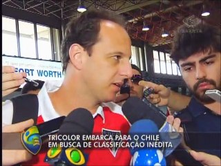 São Paulo embarca para o Chile em busca de final inédita