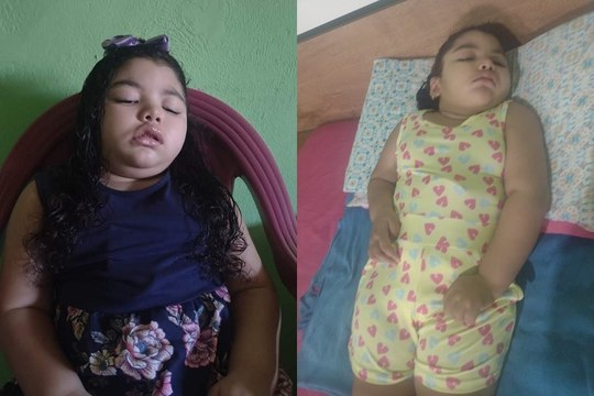 Em Uiraúna, criança de 4 anos sofre com doença rara e família faz apelo para comprar cadeira de rodas