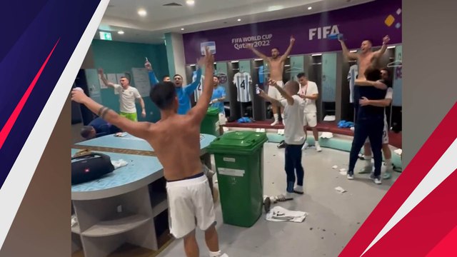 Pecah! Begini Suasana Ruang Ganti Argentina Usai Lolos ke Final Piala Dunia 2022