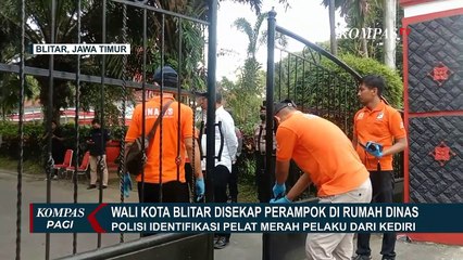 Rekaman CCTV Detik-detik Pelaku Perampokan Masuk ke Rumah Dinas Wali Kota Blitar!