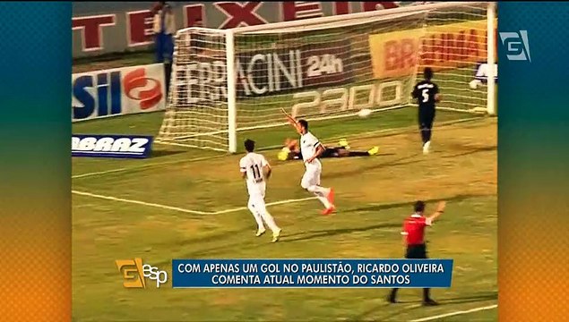 Ricardo Oliveira comenta momento no Santos