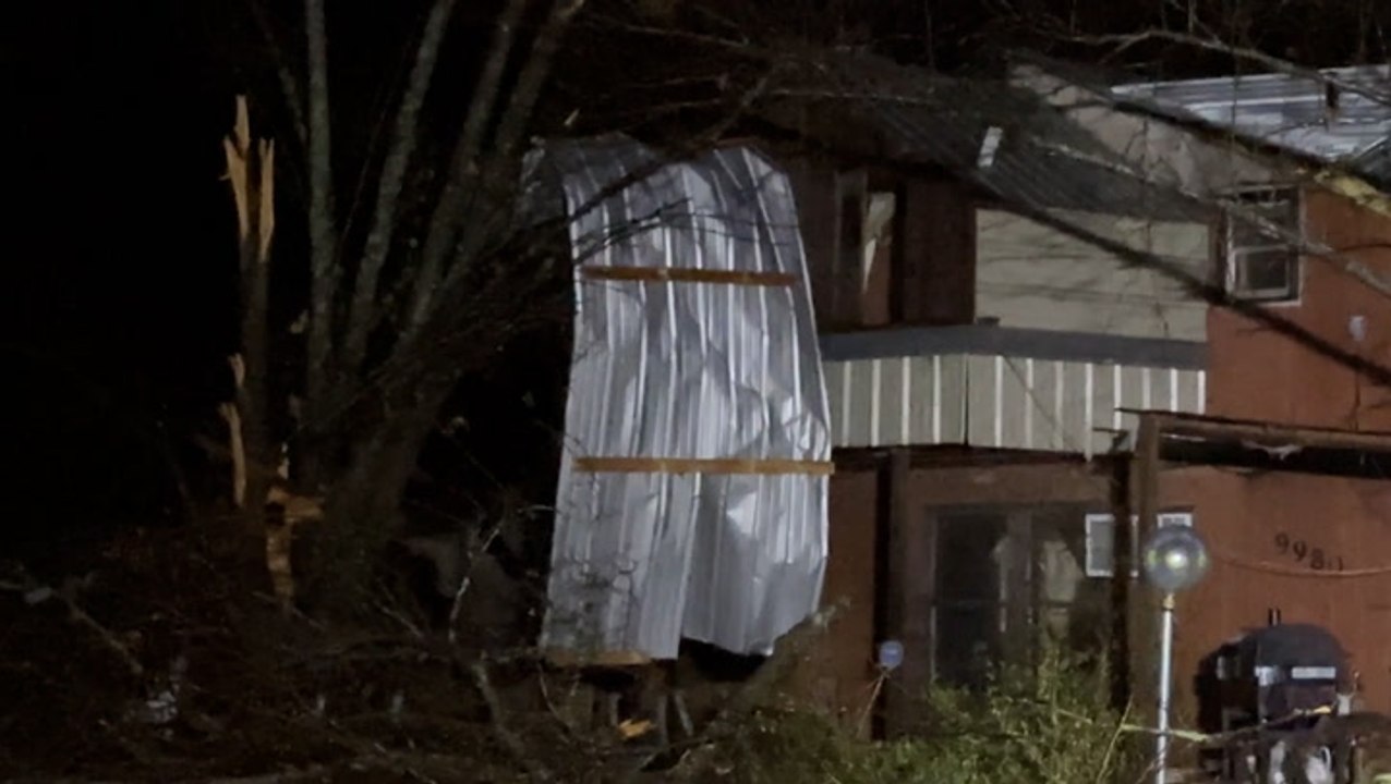 People missing and dozens of homes damaged after tornado in Louisiana