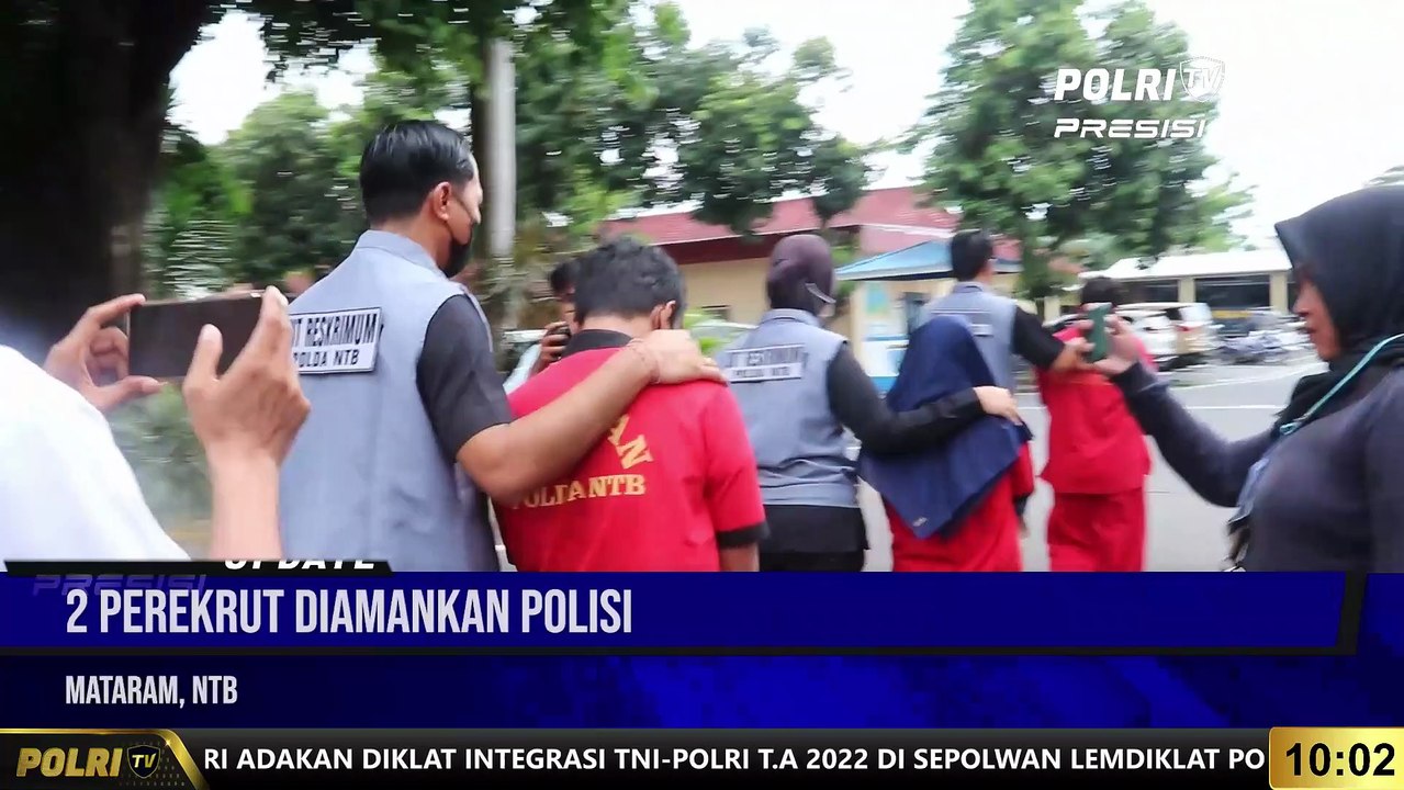 PRESISI UPDATE 10.00 WIB : Polda NTB Ungkap Kasus Perdagangan Orang Ilegal