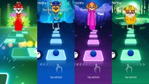 Paw Patrol Adventure Time Team - Marshall - Chase - Rubble - Skye - Tiles Hop EDM Rush