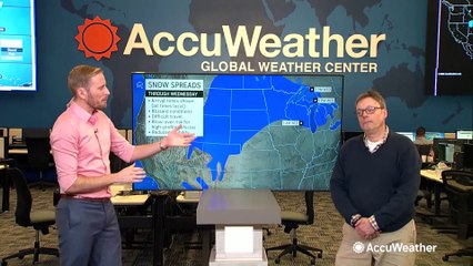 Tải video: Snow and wind for days from the northern Plains to the Northeast