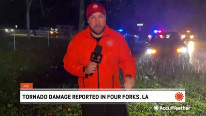 Damage reported after tornado touches down in the Four Forks area