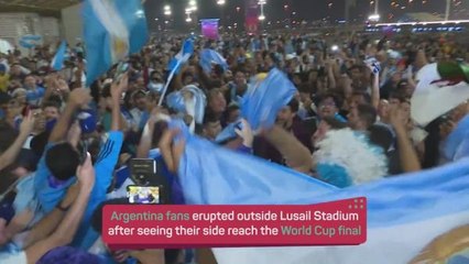 Argentina fans erupt in Doha celebrations after reaching World Cup final
