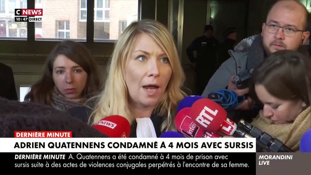Adrien Quatennens condamné par le Tribunal de Lille à quatre mois de prison avec sursis et 2000 euros de dommages et intérêts