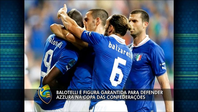 Balotelli é figurinha carimbada da Itália na Copa das Confederações