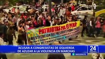 Congresistas Bermejo, Bellido, Chávez y Tello serían instigadores de violentas protestas, según PNP