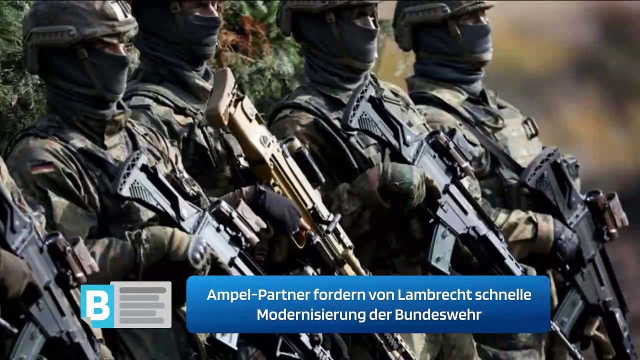 Ampel-Partner fordern von Lambrecht schnelle Modernisierung der Bundeswehr