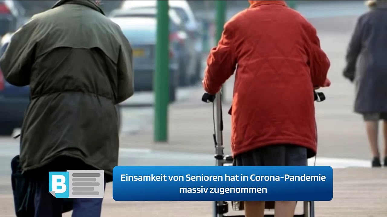 Einsamkeit von Senioren hat in Corona-Pandemie massiv zugenommen