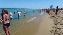 Beach Walking tour - Barcelona Spain - Barceloneta Beach - June 2022