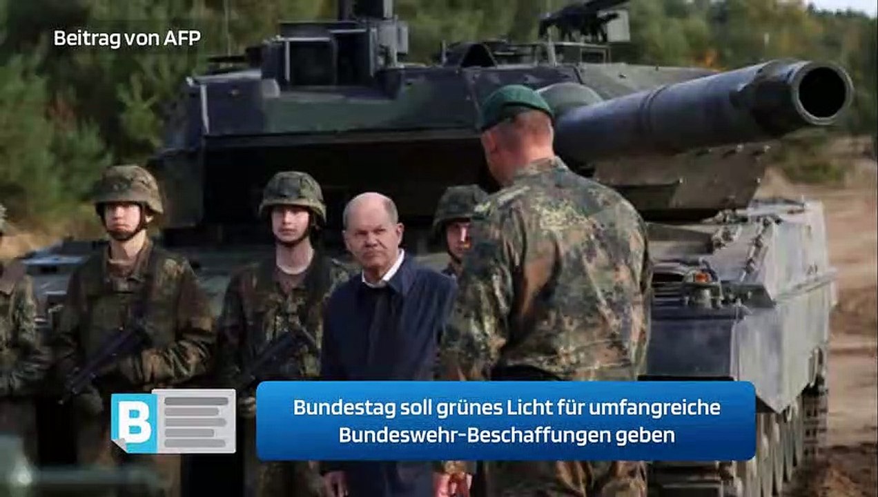 Bundestag soll grünes Licht für umfangreiche Bundeswehr-Beschaffungen geben