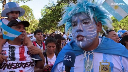 Finale mondiale, l'Argentina in festa tifa per Messi