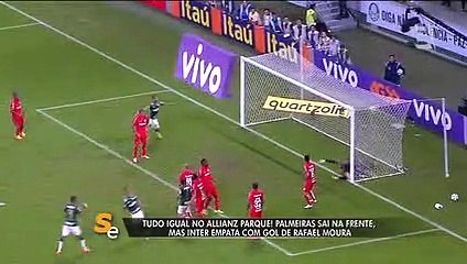 Palmeiras sai na frente, mas cede empate para o Inter