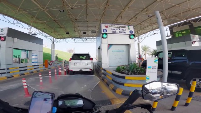 Crossing into Bahrain - King Fahd Causeway - MIDDLE EAST MOTORCYCLE TOUR