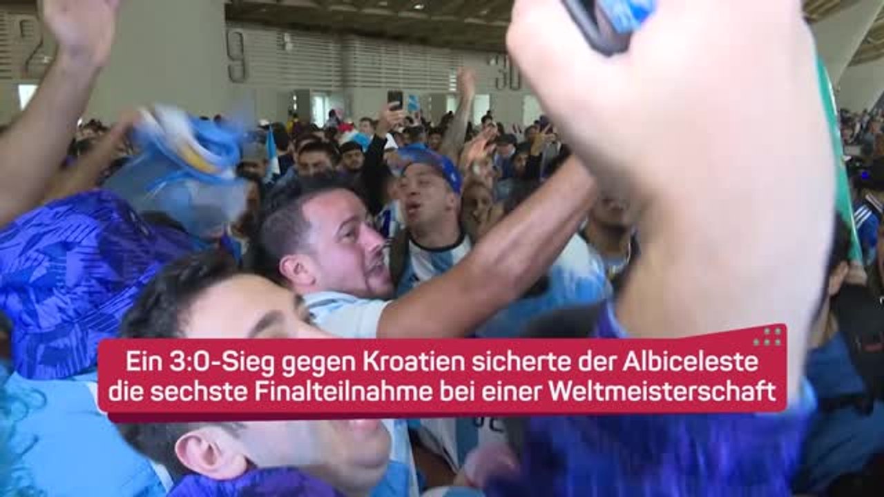 Argentinien-Fans ekstatisch über WM-Finalteilnahme