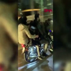 İstanbul'da motosikletle tehlikeli yolculuklar kamerada